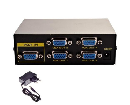 Комутатор VGA - 4 VGA, розгалужувач, спліттер, 200МГц, до 30м