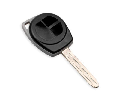 Ключ заготовка, корпус под чип, 2кн, Suzuki, TOY43