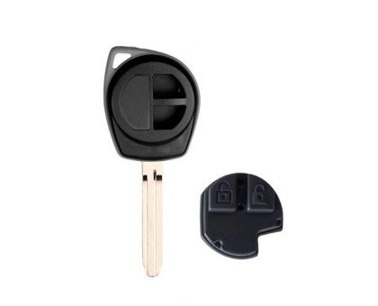 Ключ заготовка, корпус под чип, 2кн, Suzuki, TOY43