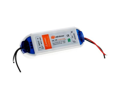 Блок живлення LED драйвер трансформатор AC-DC 220-12В 72Вт для LED-стрічок
