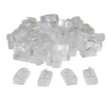 100x Коннектор RJ45 8P8C Cat5, Cat5e, Cat6 RJ-45