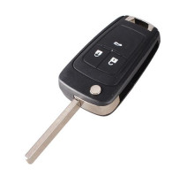 Выкидной ключ, корпус под чип, 3кн, Opel Astra 3, HU100