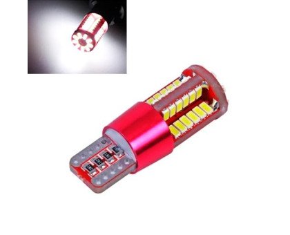 2х LED T10 W5W лампа в автомобіль, 48+9 SMD 3014, з обманкою Canbus, білий