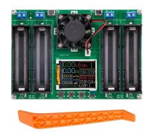 Тестер измеритель емкости сопротивления АКБ 18650 Li-ion с LCD, 4 канала
