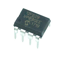 Чіп PIC12F629-I/P 12F629 DIP8, Мікроконтролер 8-біт 20МГц 1.75КБ Flash