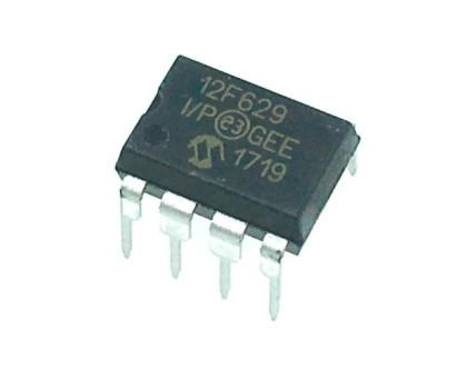Чіп PIC12F629-I/P 12F629 DIP8, Мікроконтролер 8-біт 20МГц 1.75КБ Flash