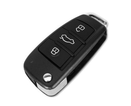 Викидний ключ, корпус під чіп, 3кн, Audi, без леза