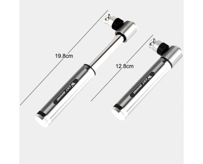 Мини велосипедный насос Presta + Schrader 160psi, West Biking