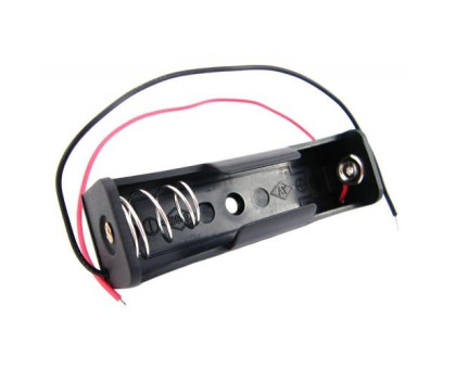 Батарейний відсік для 1x 18650, 3.7В бокс кейс з дротами, Arduino