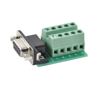Перехідник RS232 DB9 COM-порт вилка мама - клемники 9pin