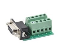 Перехідник RS232 DB9 COM-порт вилка мама - клемники 9pin