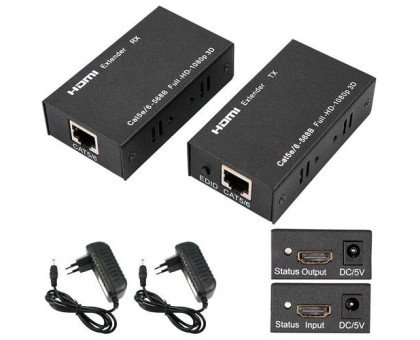 HDMI удлинитель по RJ45 витой паре, активный до 60м