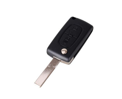 Викидний ключ, корпус під чіп, 2кн DKT0269, Peugeot, ніша CE0536, HU83