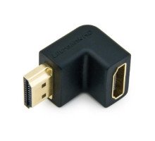 Адаптер HDMI - HDMI, мама-тато, кутовий перехідник 90