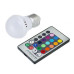 Світлодіодна E27 LED RGB 5Вт лампа, 16 кольорів з пультом ДУ