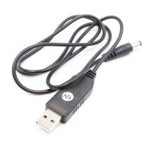 Кабель перехідник, перетворювач напруги 5-12В, USB - 5.5x2.1мм