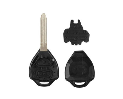Ключ заготовка, корпус под чип, 2кн, Toyota, TOY43