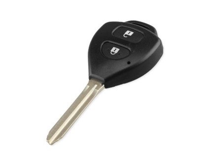Ключ заготовка, корпус под чип, 2кн, Toyota, TOY43