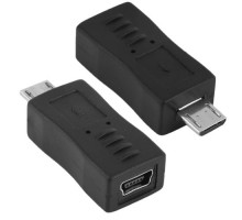 Перехідник адаптер miniUSB мама - тато microUSB