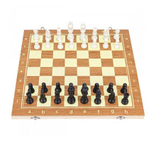 Настольная игра 3в1 шахматы, шашки, нарды, 39х39см, дерево