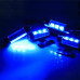 Декоративна 4x3 LED синя підсвітка салону автомобіля