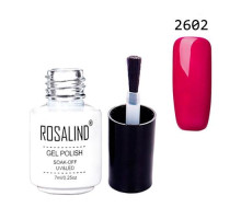 Гель-лак для ногтей маникюра 7мл Rosalind, шеллак, 2602 ярко-малиновый
