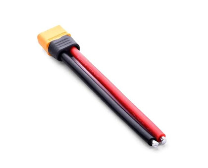 Кабель силовий XT60H-M XT60 16см 14AWG 30А, маркування 12AWG, тато