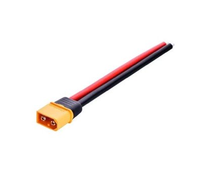 Кабель силовий XT60H-M XT60 16см 14AWG 30А, маркування 12AWG, тато