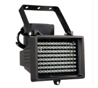 Прожектор інфрачервоний ІЧ для камер 96LED 60м вуличний, чорний
