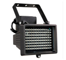 Прожектор інфрачервоний ІЧ для камер 96LED 60м вуличний, чорний