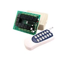 12-канальне бездротове реле 12В, пульт, Arduino