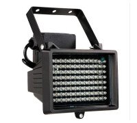 Прожектор інфрачервоний ІЧ для камер 96LED 60м вуличний, чорний