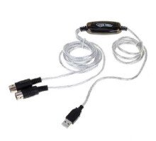 MIDI интерфейс кабель USB, подключение клавиатуры