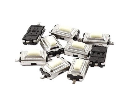 100x Кнопка тактовая, микрик, SMD 2 контакта, 6x3.6x2.5мм