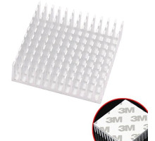 Радиатор алюминиевый для LED матриц VGA MB 40х40х11мм, клейкий