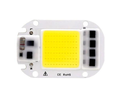 Светодиодная матрица с драйвером COB LED 50Вт 4500лм 220В, белая