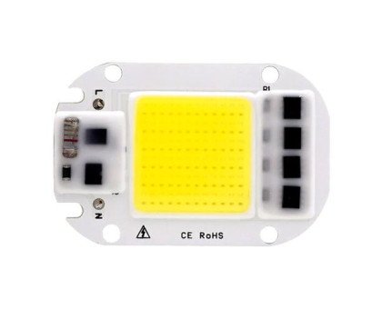 Світлодіодна матриця з драйвером COB LED 50Вт 4500лм 220В, біла