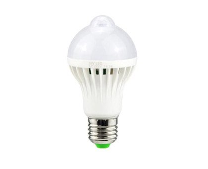 Лампа світлодіодна з датчиком руху E27, 5Вт LED
