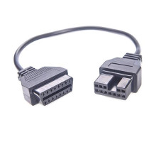 Перехідник з OBD2 16pin мама на Hyundai, Mitsubishi 12pin мама
