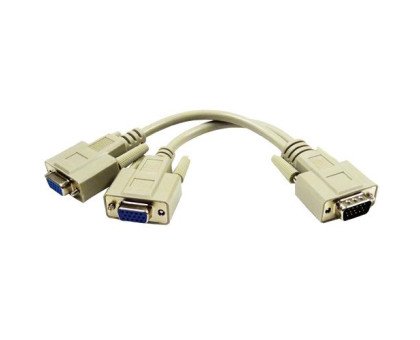 Комутатор VGA - 2 VGA, 3+4, розгалужувач, спліттер