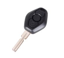Ключ заготівка, корпус під чіп, 3кн, BMW, HU58