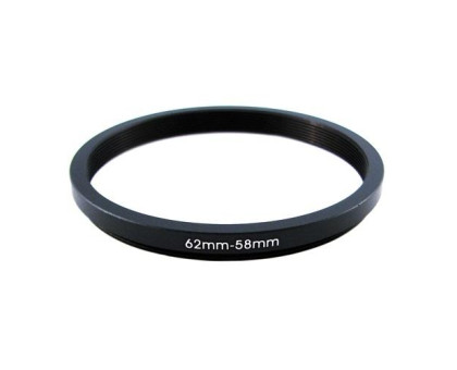 Понижающее степ кольцо 62-58мм для Canon, Nikon