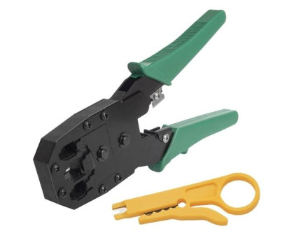 Обжимной инструмент Обжимка, сеть, RJ45 RJ11 RJ12 + стриппер