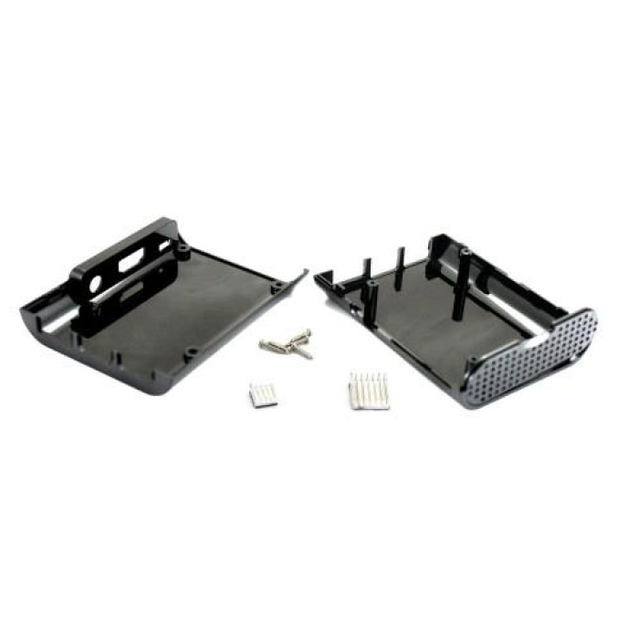 Корпус, кейс для Raspberry Pi B+ 2 B 2B 3 B 3B, черный