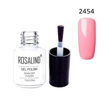 Гель-лак для нігтів манікюру 7мл Rosalind, шелак, 2454 рожево-ліловий