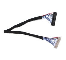 Кабель шлейф LVDS DF-14 20pin 2канала 6бит для ЖК матриц 12-15