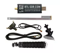 Плата приймач SDR, 500кГц-1.76ГГц, АЦП 8біт, RTL2832U R820T2, RTL-SDR V4