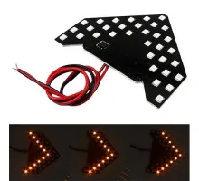 LED указатели поворота зеркала заднего вида, Динамические, желтые, пара