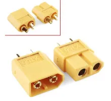 Роз'єм живлення силовий XT60 65А 2pin пара тато-мама для RC
