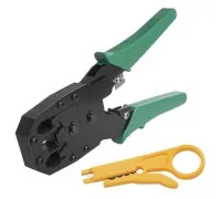 Обжимной инструмент Обжимка, сеть, RJ45 RJ11 RJ12 + стриппер